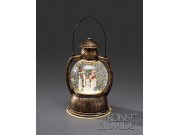 Konstsmide Lantern with Snowman Scene (Battery Operated, Warm White, LED, Water Filled)